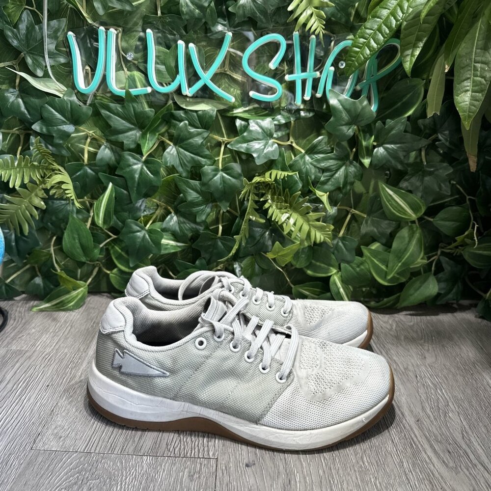 Goruck Ballistic Trainers Mens 8 Gray White Lace Up Athletic Shoes Gum Sole